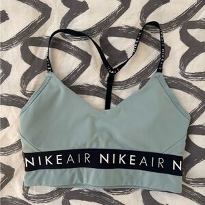 Nike Air Sports Bra - Soft Blue and Black